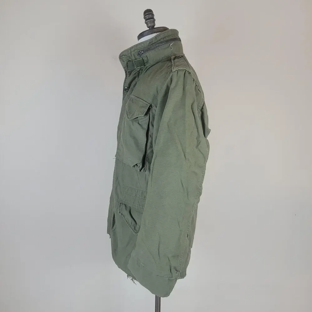 Vintage Alpha Industries M65 Field Jacket Small Short OG107 Vietnam Era Military